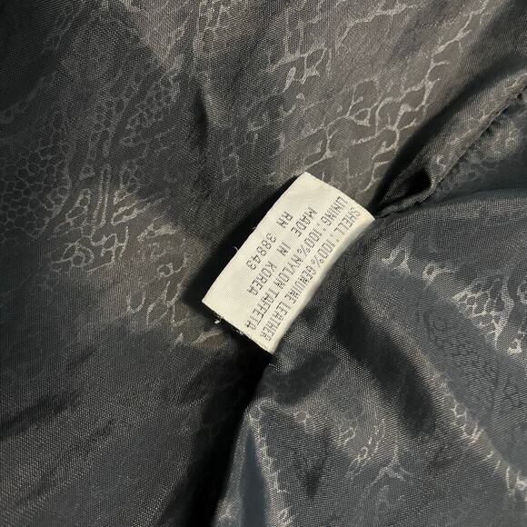 Vintage Izzi Soft Leather Black Trench Coat Women’s Small - Picture 6 of 8